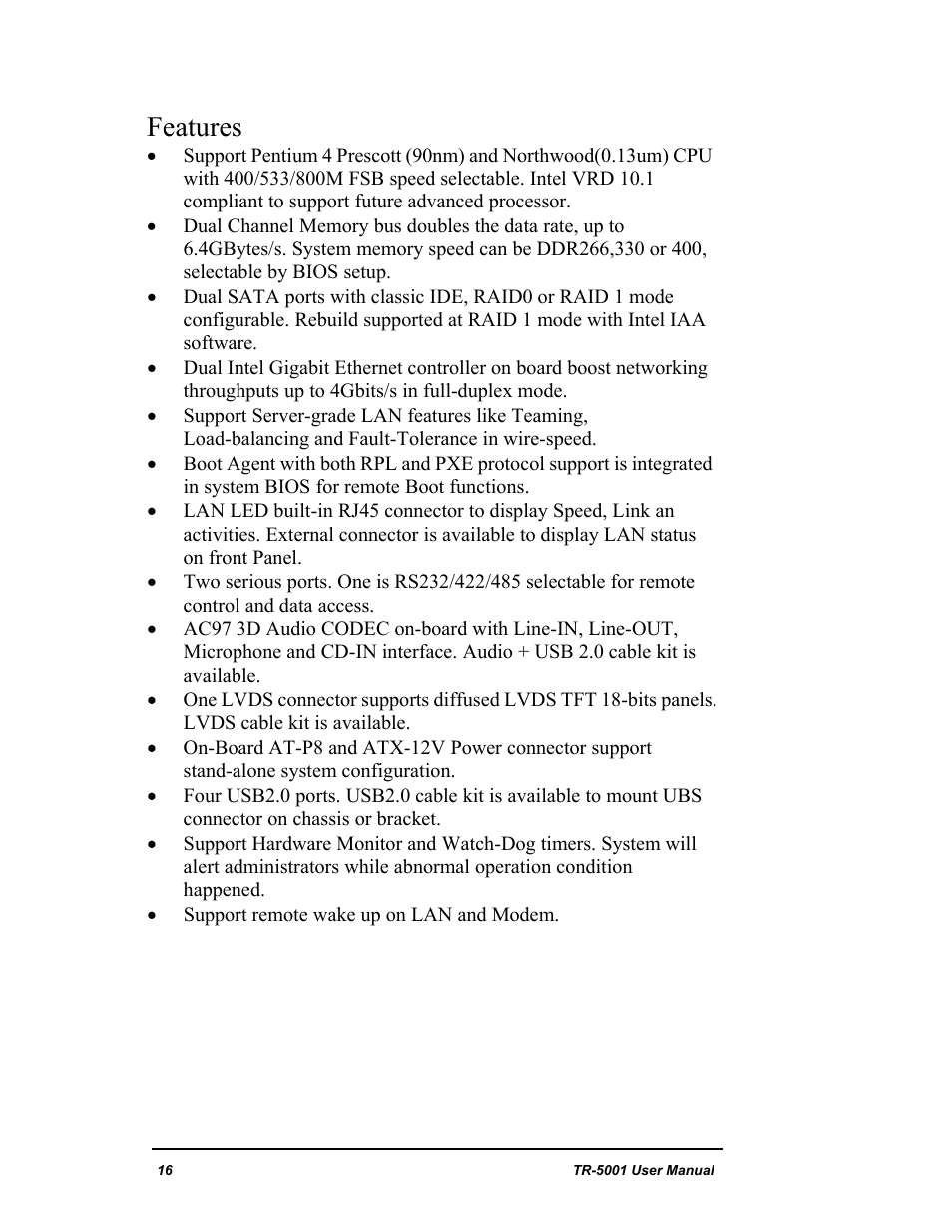 Features | New Transducers TR-5001 User Manual | Page 20 / 105