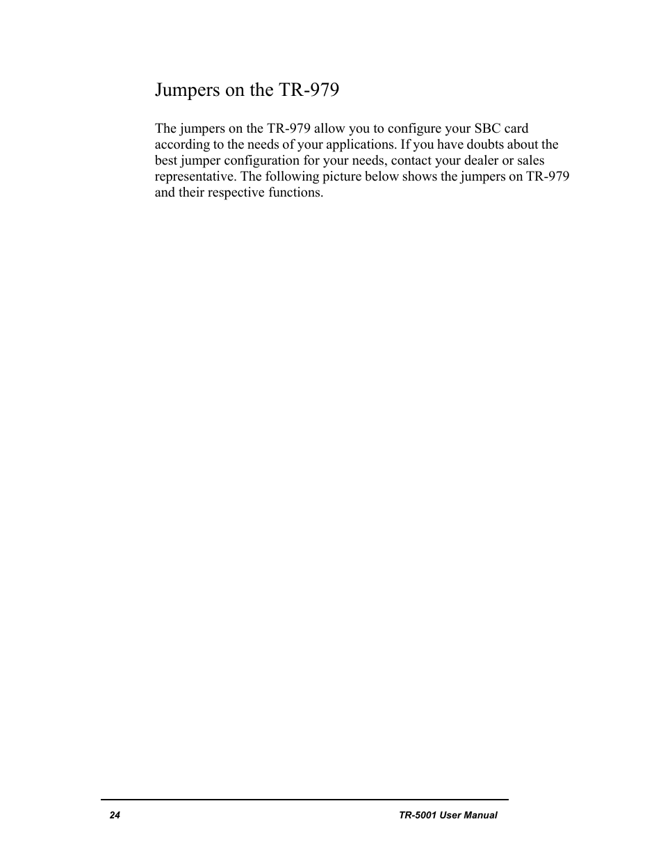 Jumpers on the tr-979 | New Transducers TR-5001 User Manual | Page 28 / 105