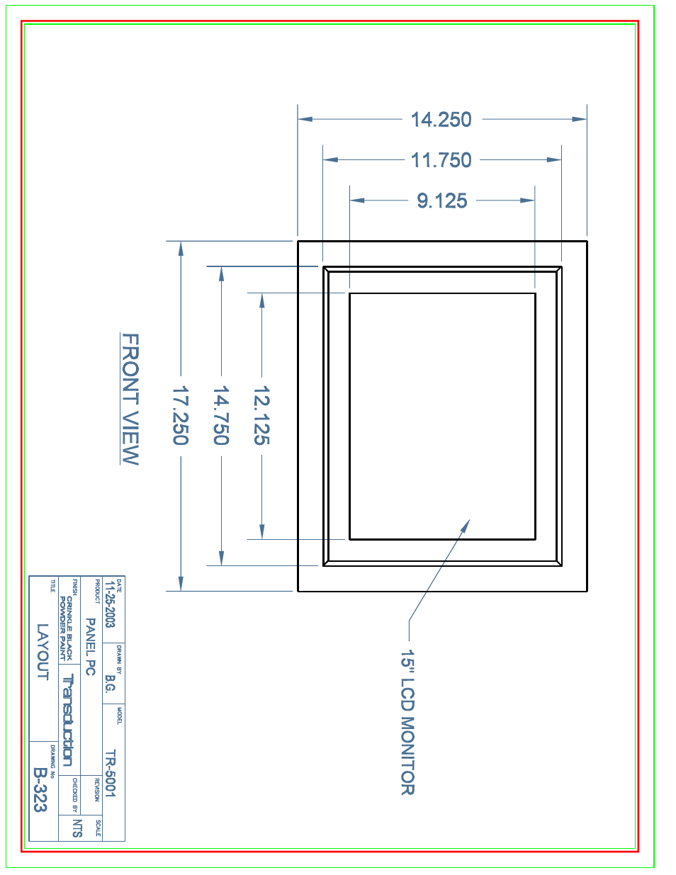B-323 | New Transducers TR-5001 User Manual | Page 96 / 105