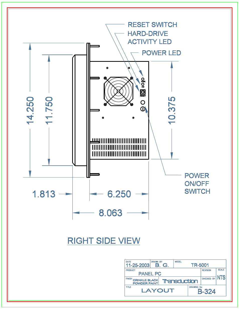 B-324 | New Transducers TR-5001 User Manual | Page 97 / 105