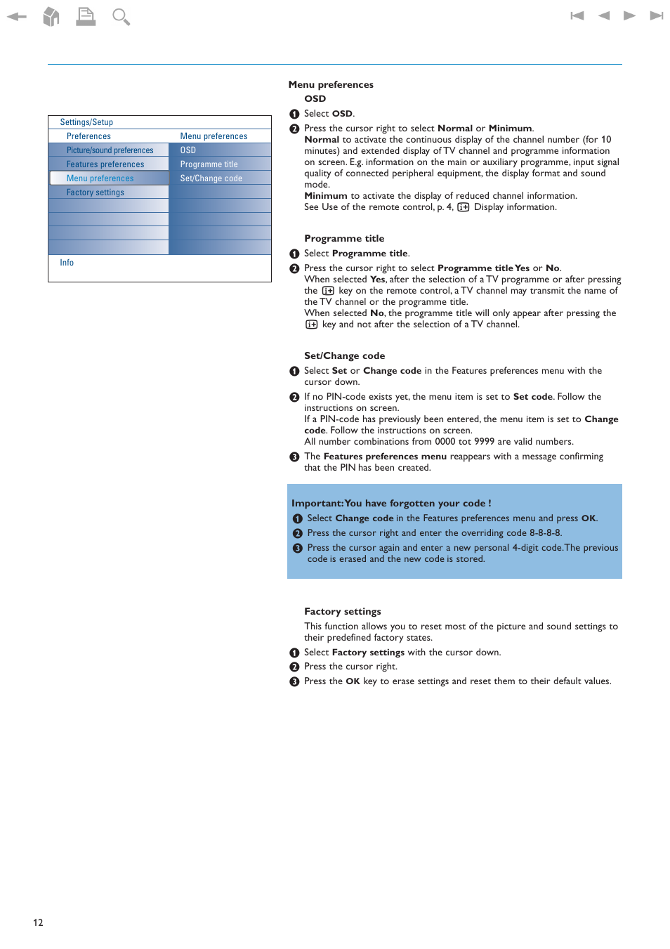 New Transducers 42PF9830/93 User Manual | Page 12 / 42