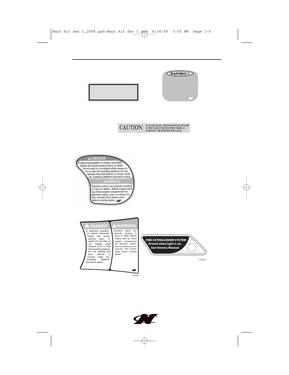 Warning! do not | Nautique aire crossover User Manual | Page 16 / 200