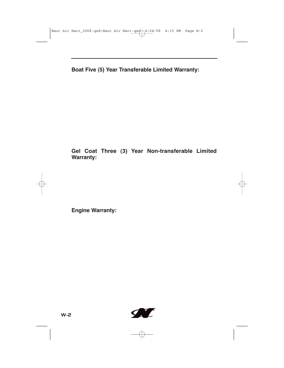 Nautique aire crossover User Manual | Page 194 / 200