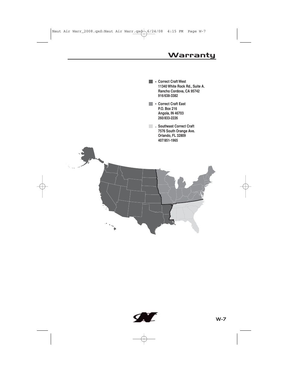 Warranty | Nautique aire crossover User Manual | Page 199 / 200
