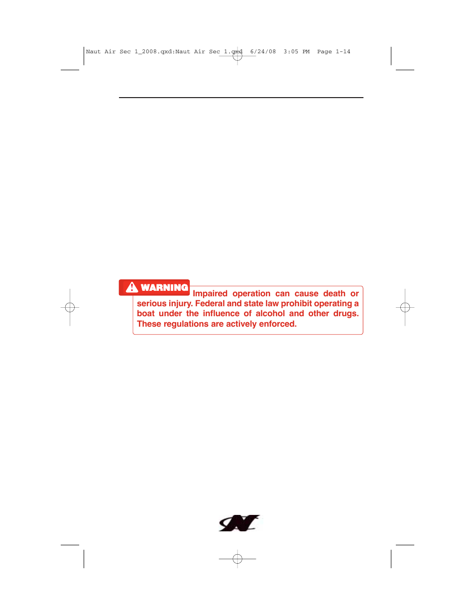 Boating under the influence | Nautique aire crossover User Manual | Page 24 / 200