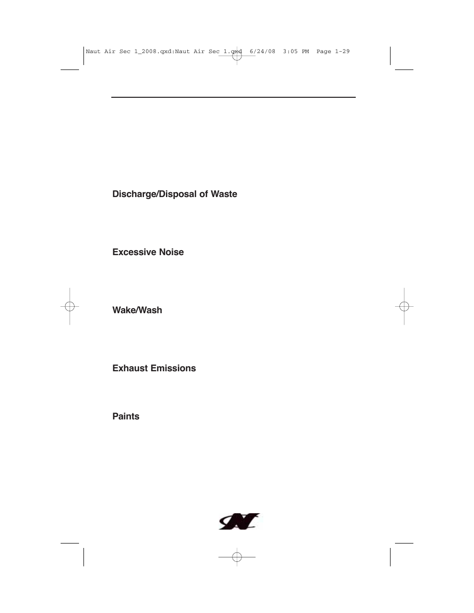 Boating safety | Nautique aire crossover User Manual | Page 39 / 200
