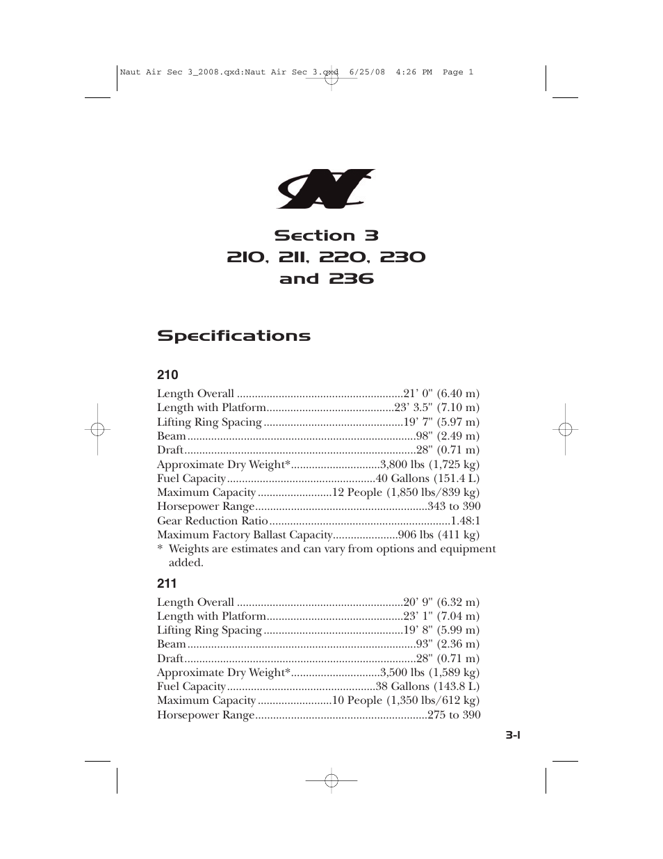 Naut air sec 3_2008.pdf | Nautique aire crossover User Manual | Page 57 / 200