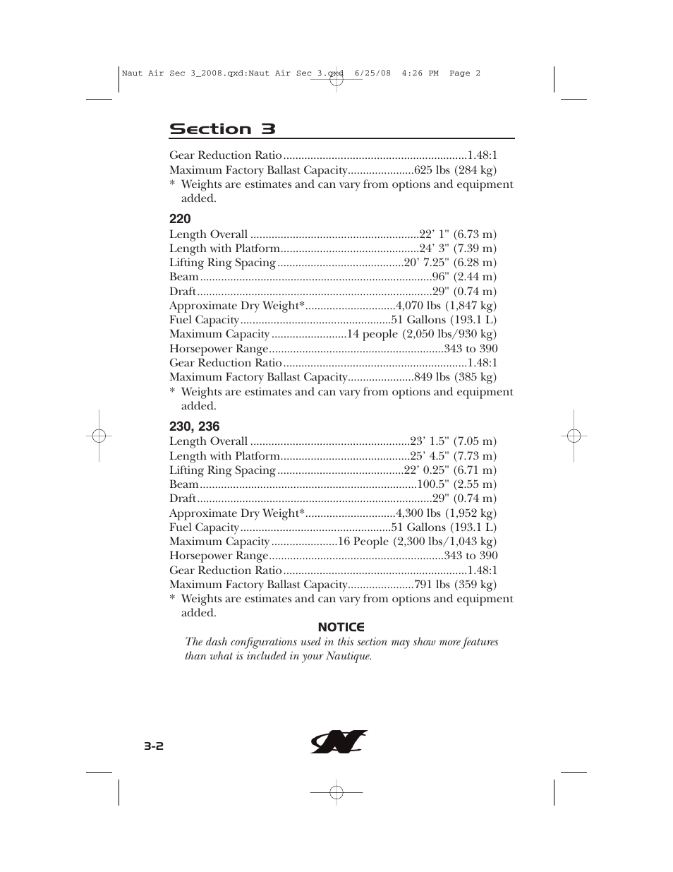 Nautique aire crossover User Manual | Page 58 / 200