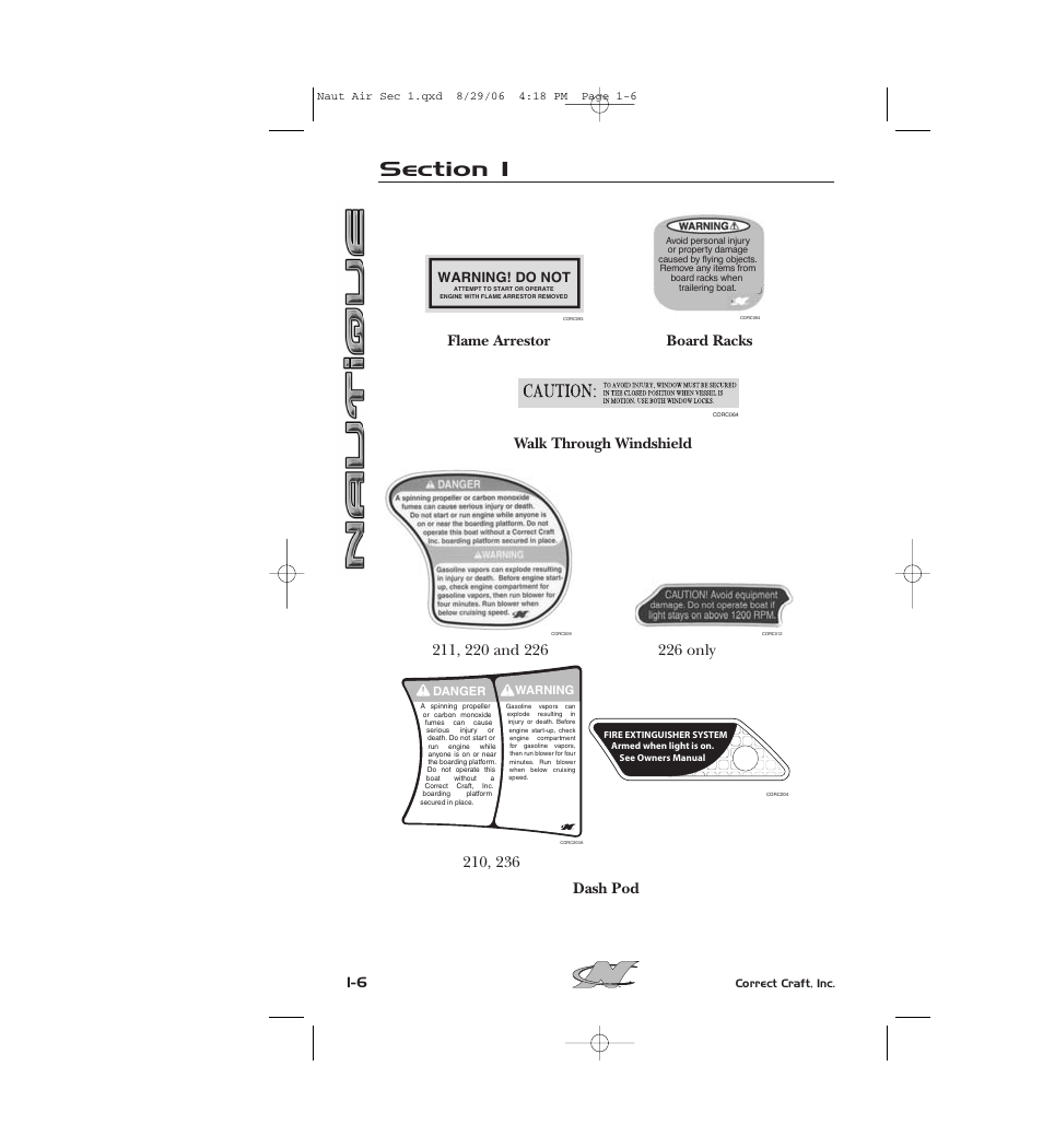 Warning! do not | Nautique 220 User Manual | Page 17 / 198