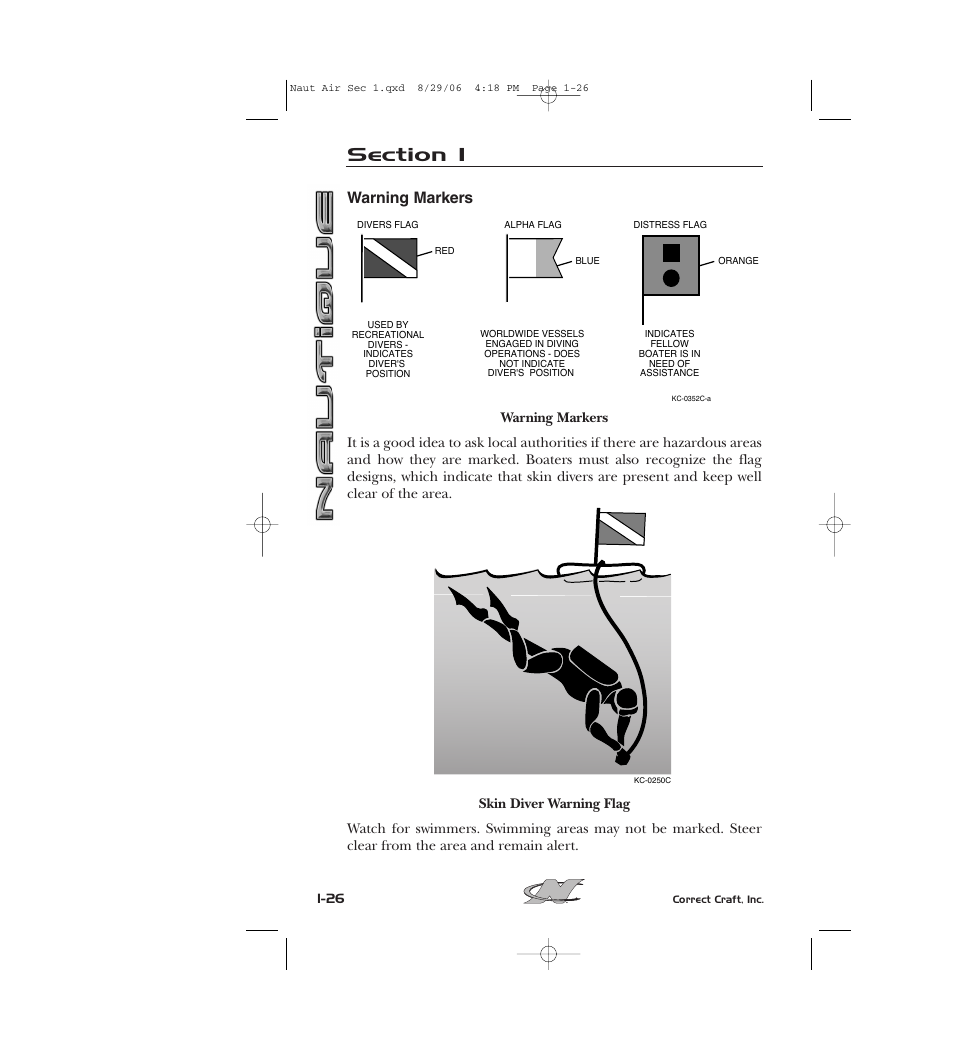 Warning markers | Nautique 220 User Manual | Page 37 / 198