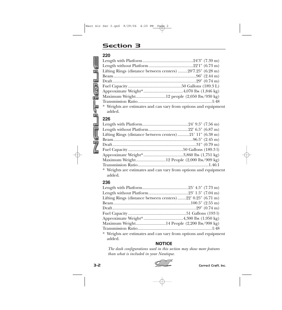 Nautique 220 User Manual | Page 59 / 198