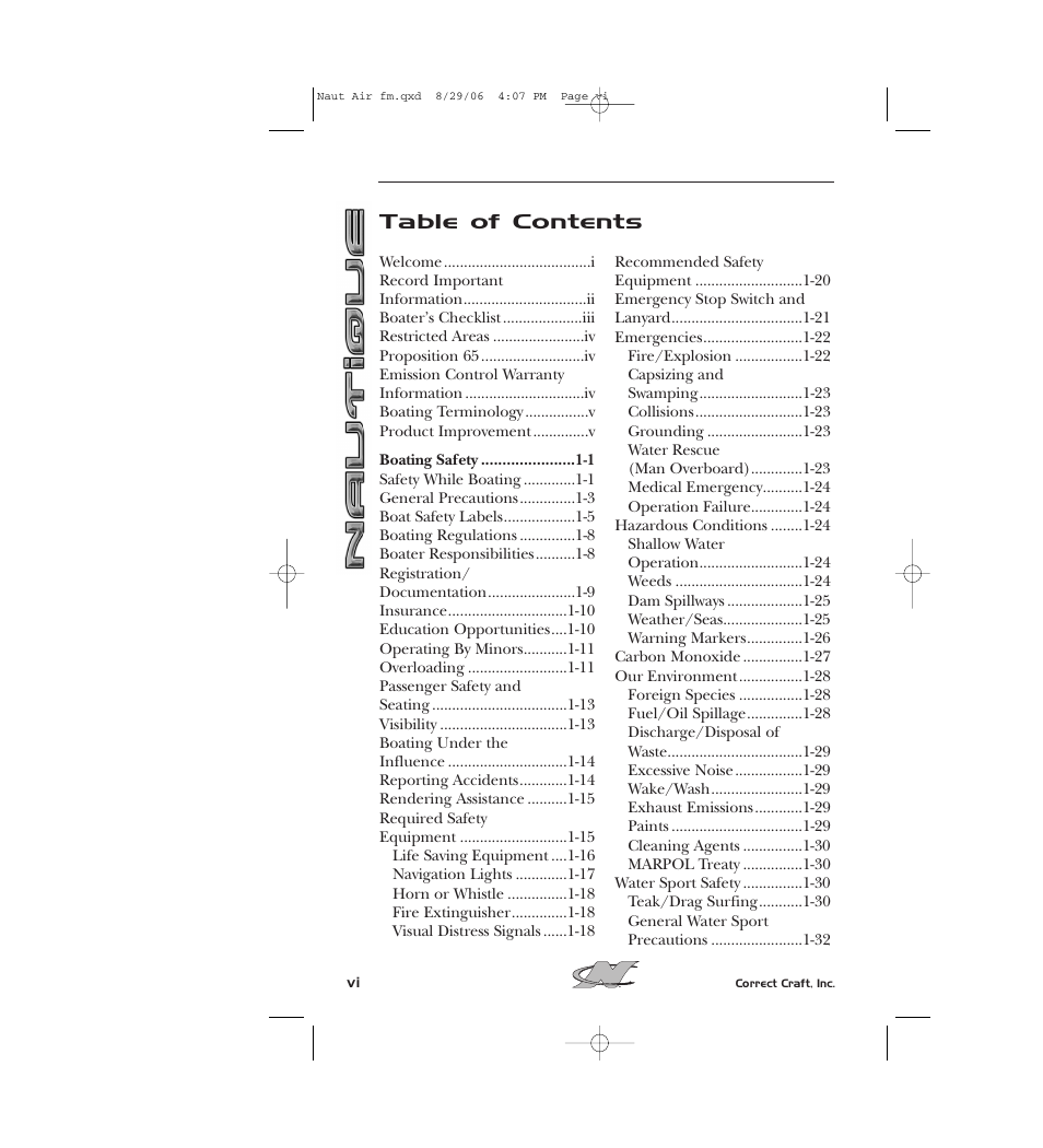 Nautique 220 User Manual | Page 7 / 198