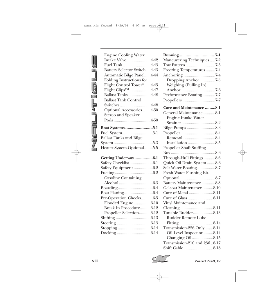 Nautique 220 User Manual | Page 9 / 198