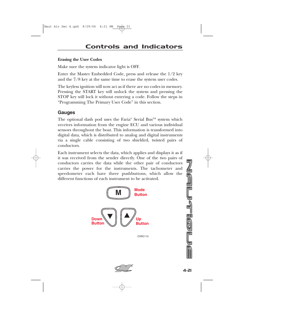 Controls and indicators | Nautique 220 User Manual | Page 96 / 198