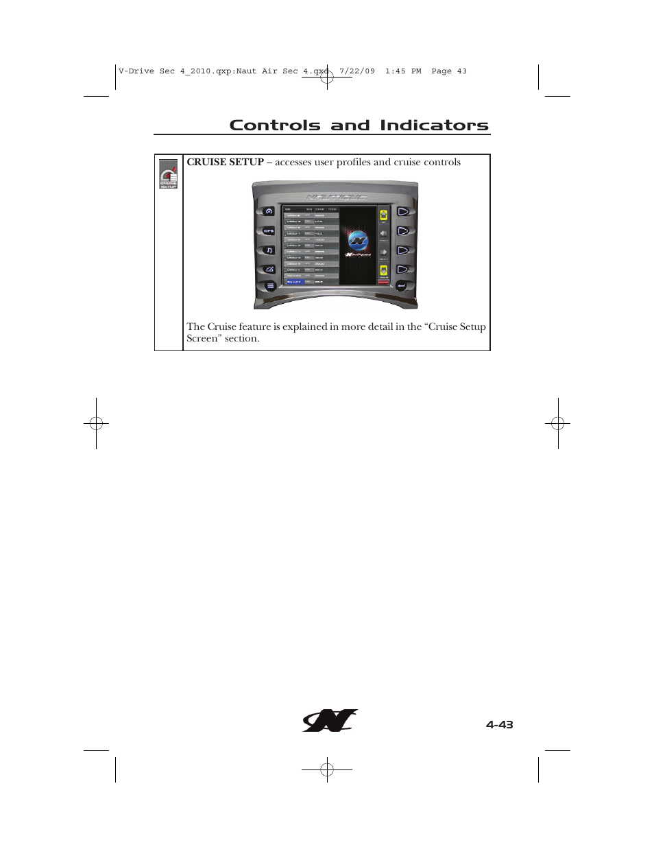 Controls and indicators | Nautique 230 User Manual | Page 119 / 248