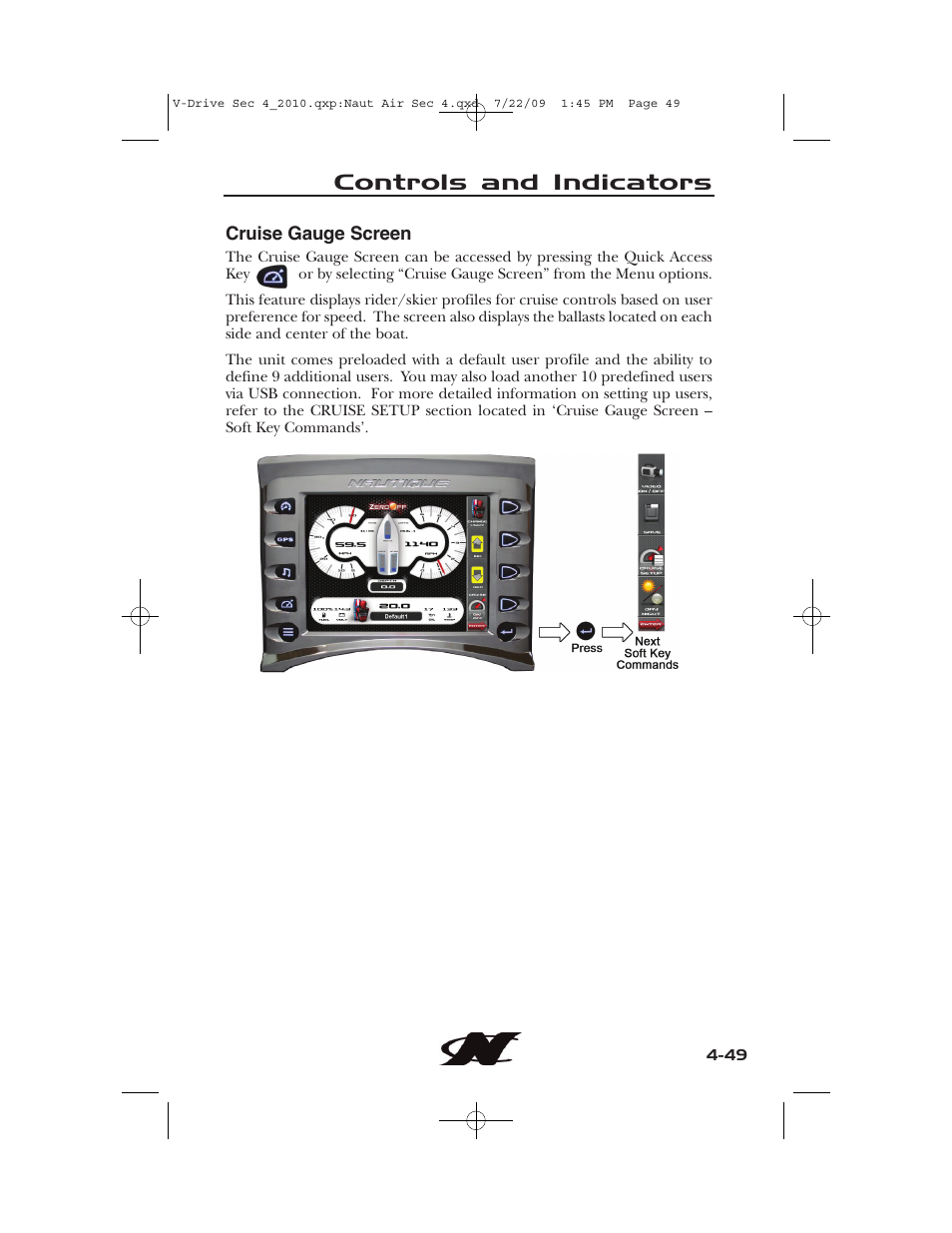 Controls and indicators | Nautique 230 User Manual | Page 125 / 248