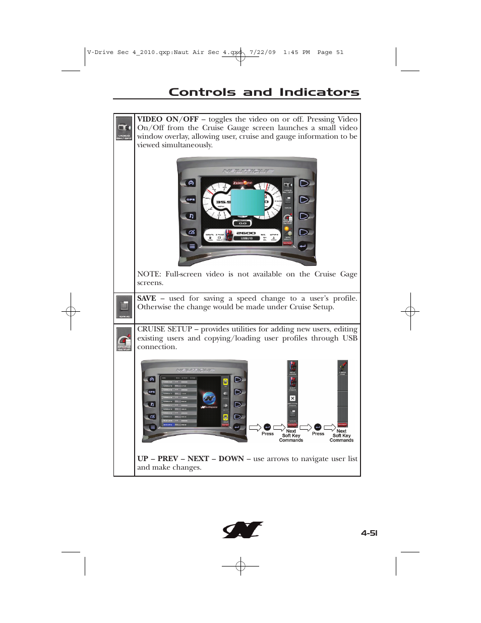 Controls and indicators | Nautique 230 User Manual | Page 127 / 248