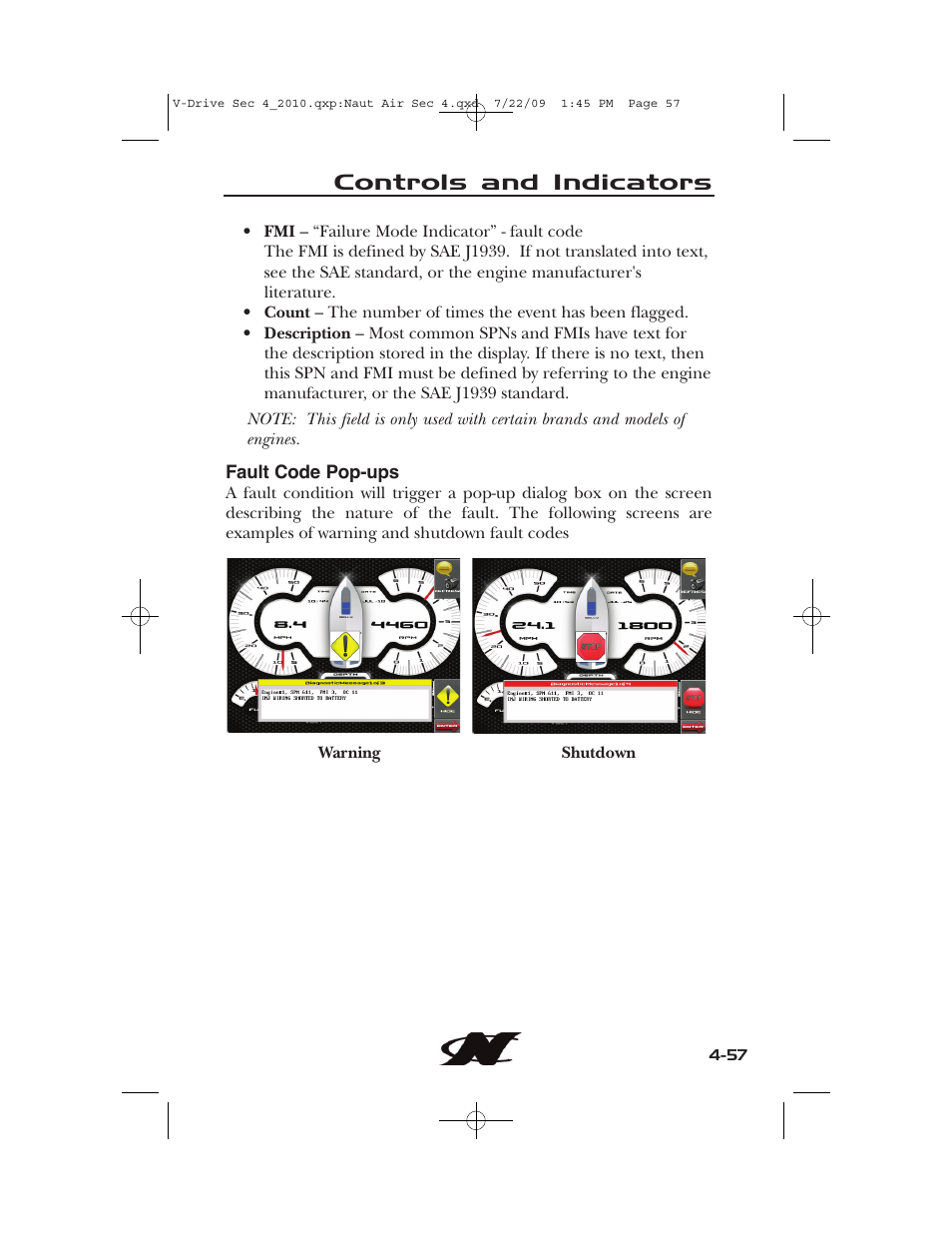 Controls and indicators | Nautique 230 User Manual | Page 133 / 248