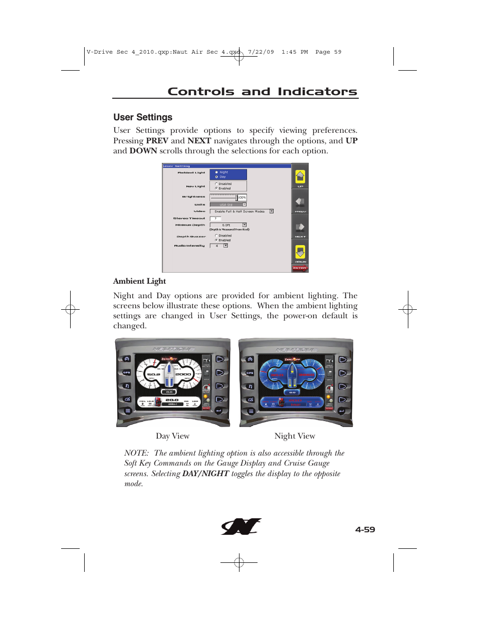 Controls and indicators | Nautique 230 User Manual | Page 135 / 248