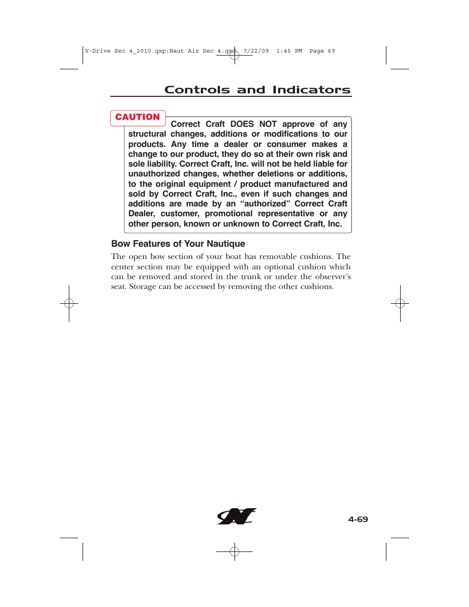 Controls and indicators | Nautique 230 User Manual | Page 145 / 248