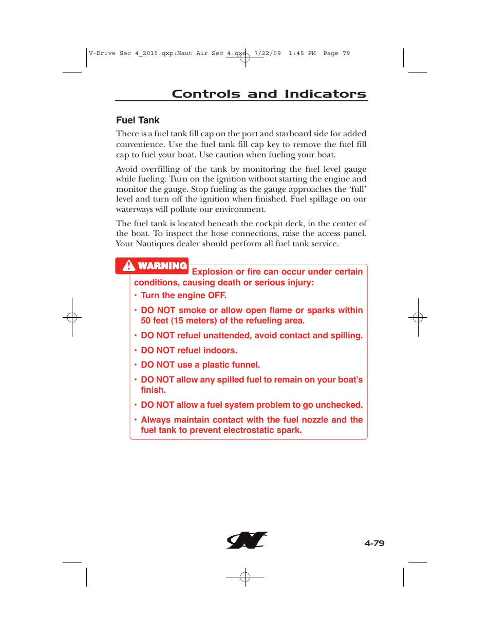 Controls and indicators | Nautique 230 User Manual | Page 155 / 248