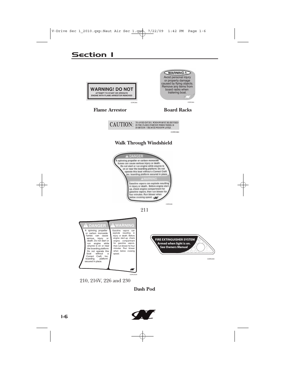 Warning! do not | Nautique 230 User Manual | Page 16 / 248