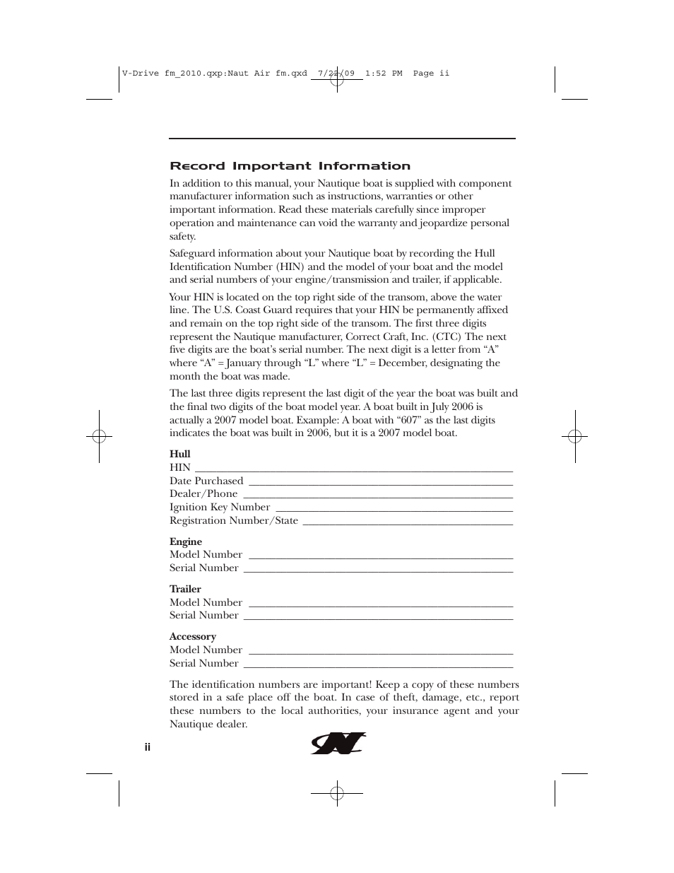 Nautique 230 User Manual | Page 2 / 248