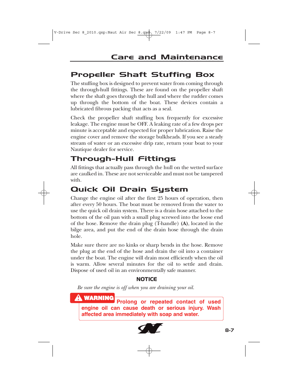 Nautique 230 User Manual | Page 209 / 248