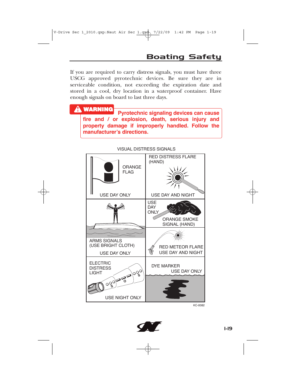 Boating safety | Nautique 230 User Manual | Page 29 / 248