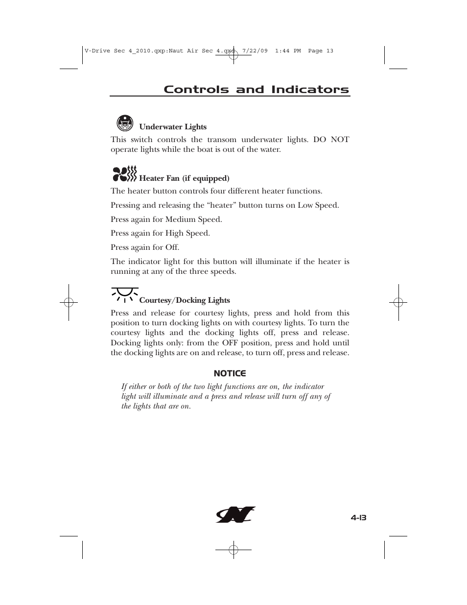 Controls and indicators | Nautique 230 User Manual | Page 89 / 248