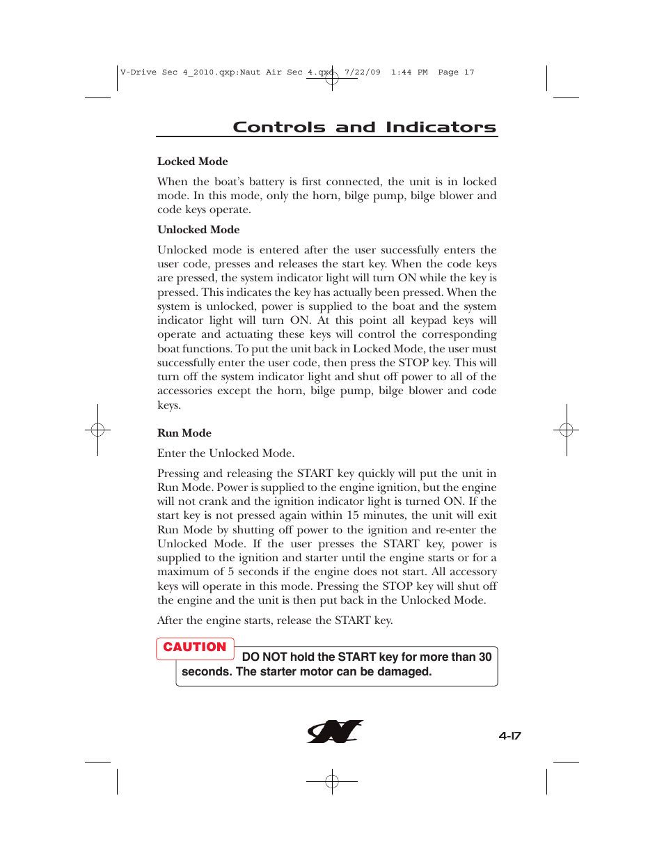 Controls and indicators | Nautique 230 User Manual | Page 93 / 248