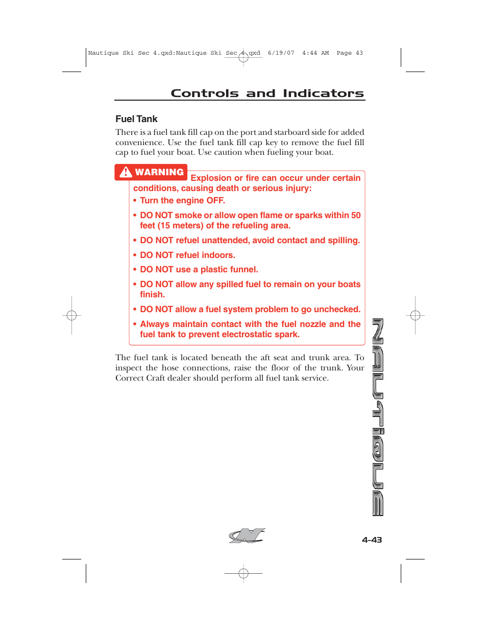 Controls and indicators | Nautique 2008 70141 User Manual | Page 113 / 188