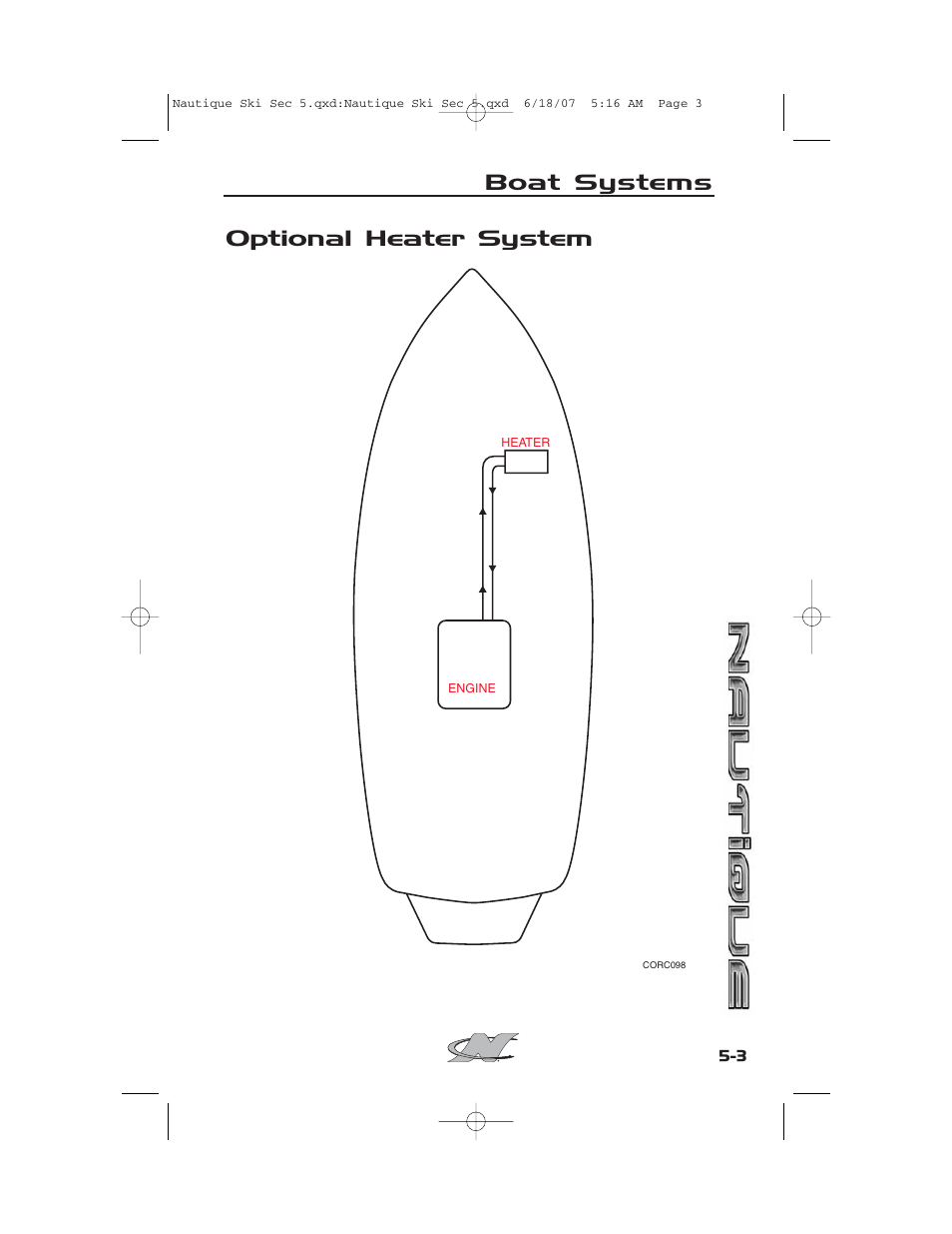 Optional heater system, Boat systems | Nautique 2008 70141 User Manual | Page 121 / 188