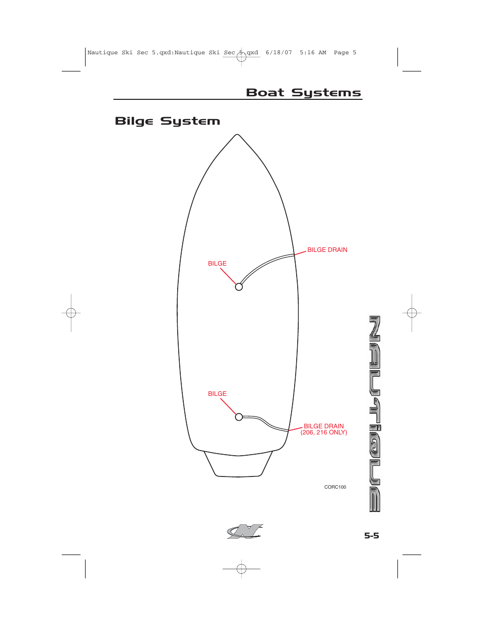 Bilge system, Boat systems | Nautique 2008 70141 User Manual | Page 123 / 188