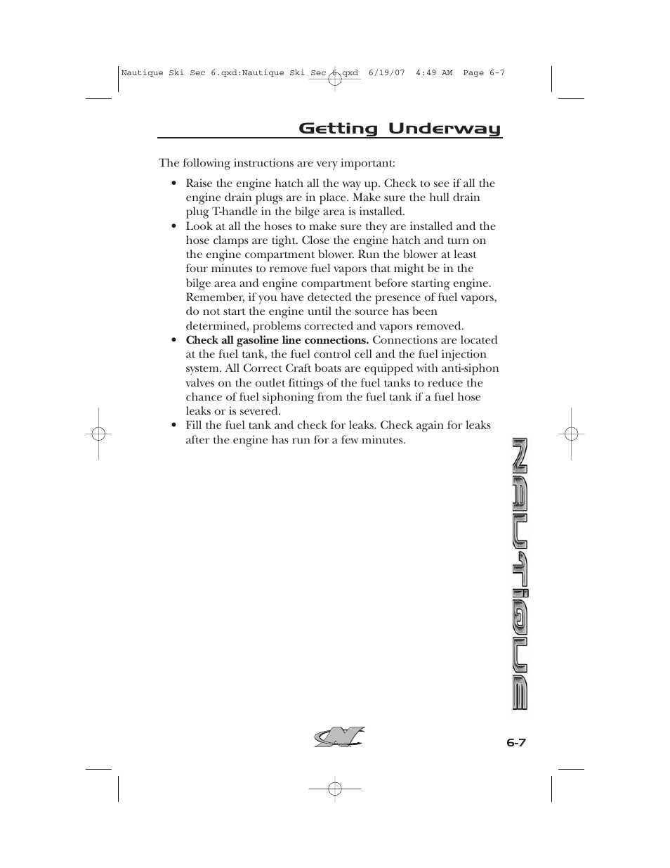 Getting underway | Nautique 2008 70141 User Manual | Page 131 / 188