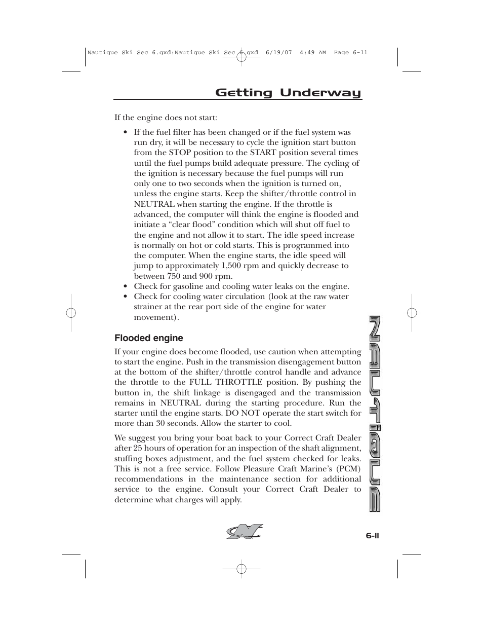 Getting underway | Nautique 2008 70141 User Manual | Page 135 / 188