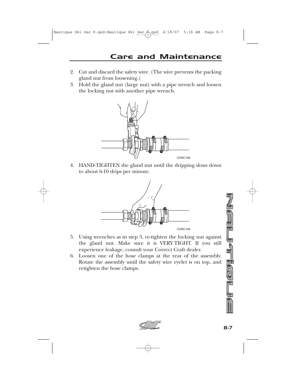 Care and maintenance | Nautique 2008 70141 User Manual | Page 153 / 188