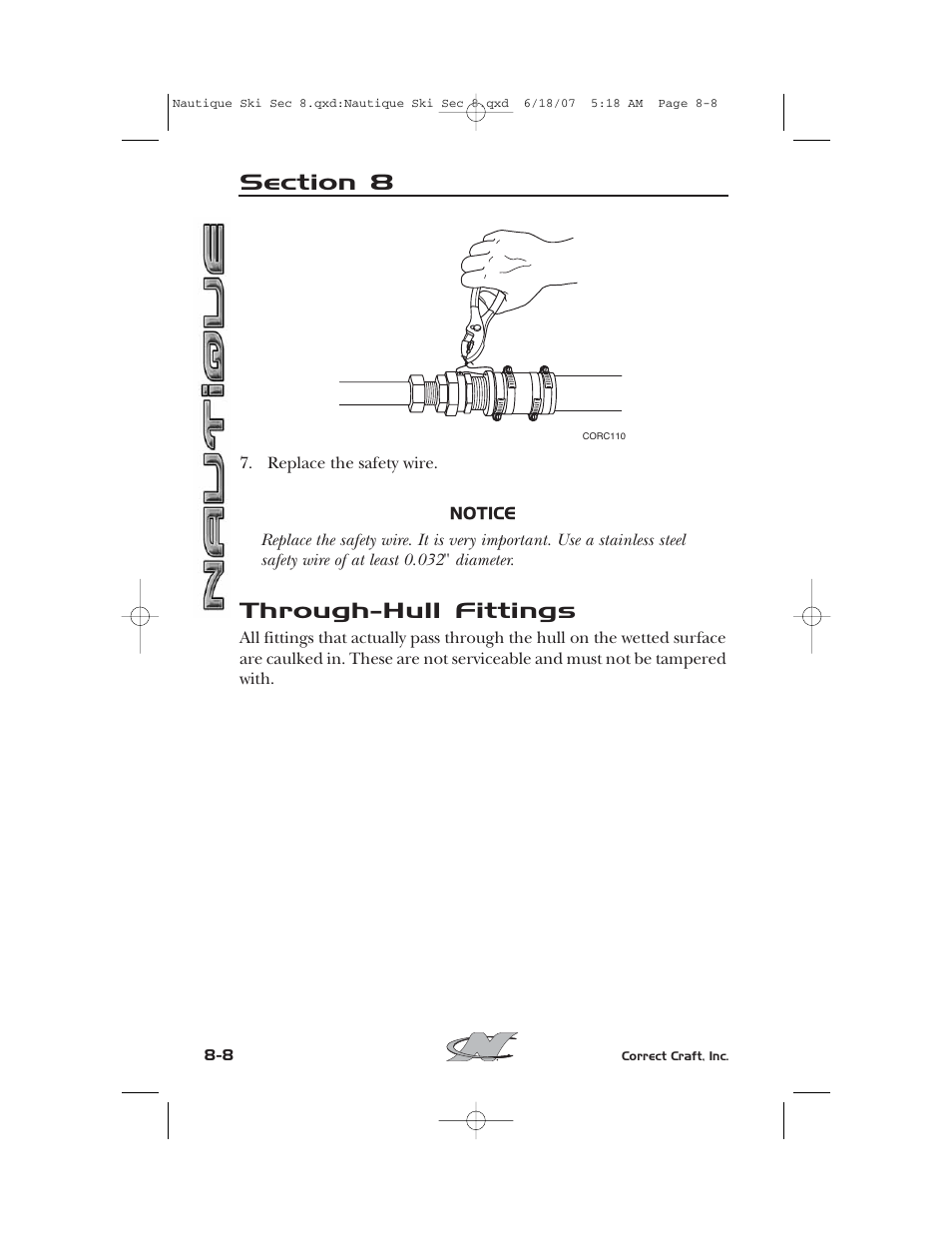 Through-hull fittings | Nautique 2008 70141 User Manual | Page 154 / 188