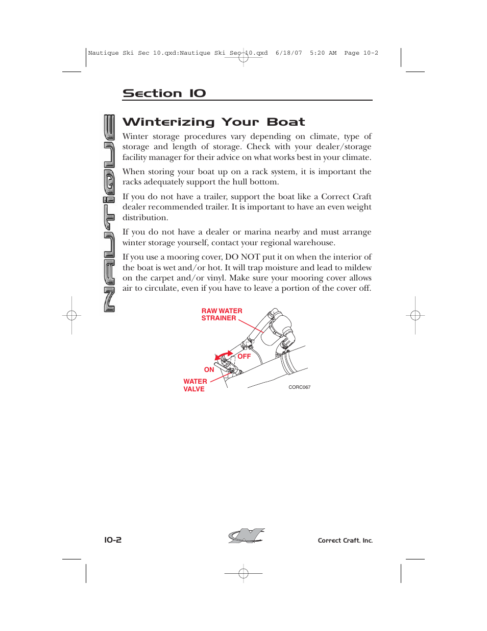 Winterizing your boat | Nautique 2008 70141 User Manual | Page 170 / 188