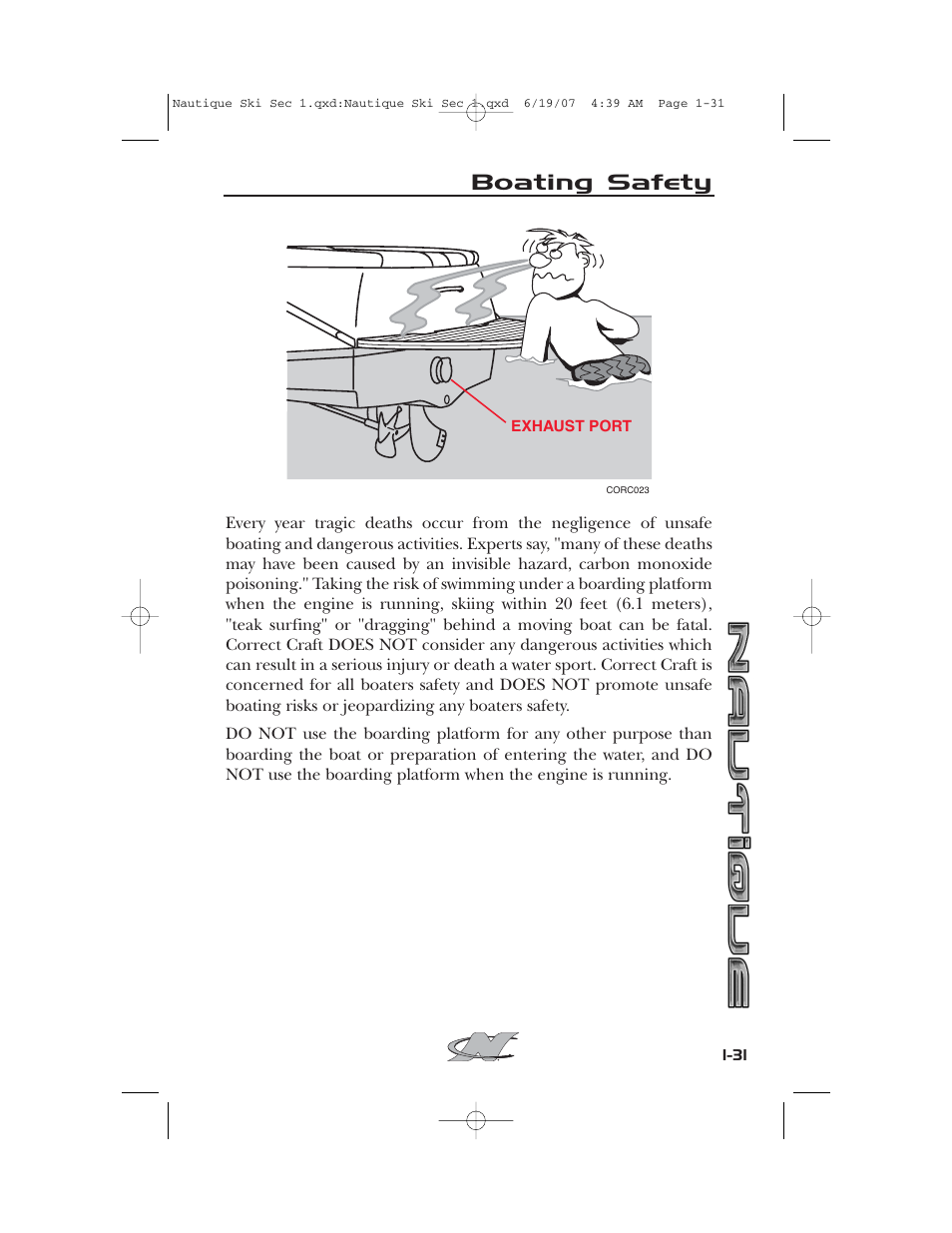 Boating safety | Nautique 2008 70141 User Manual | Page 41 / 188