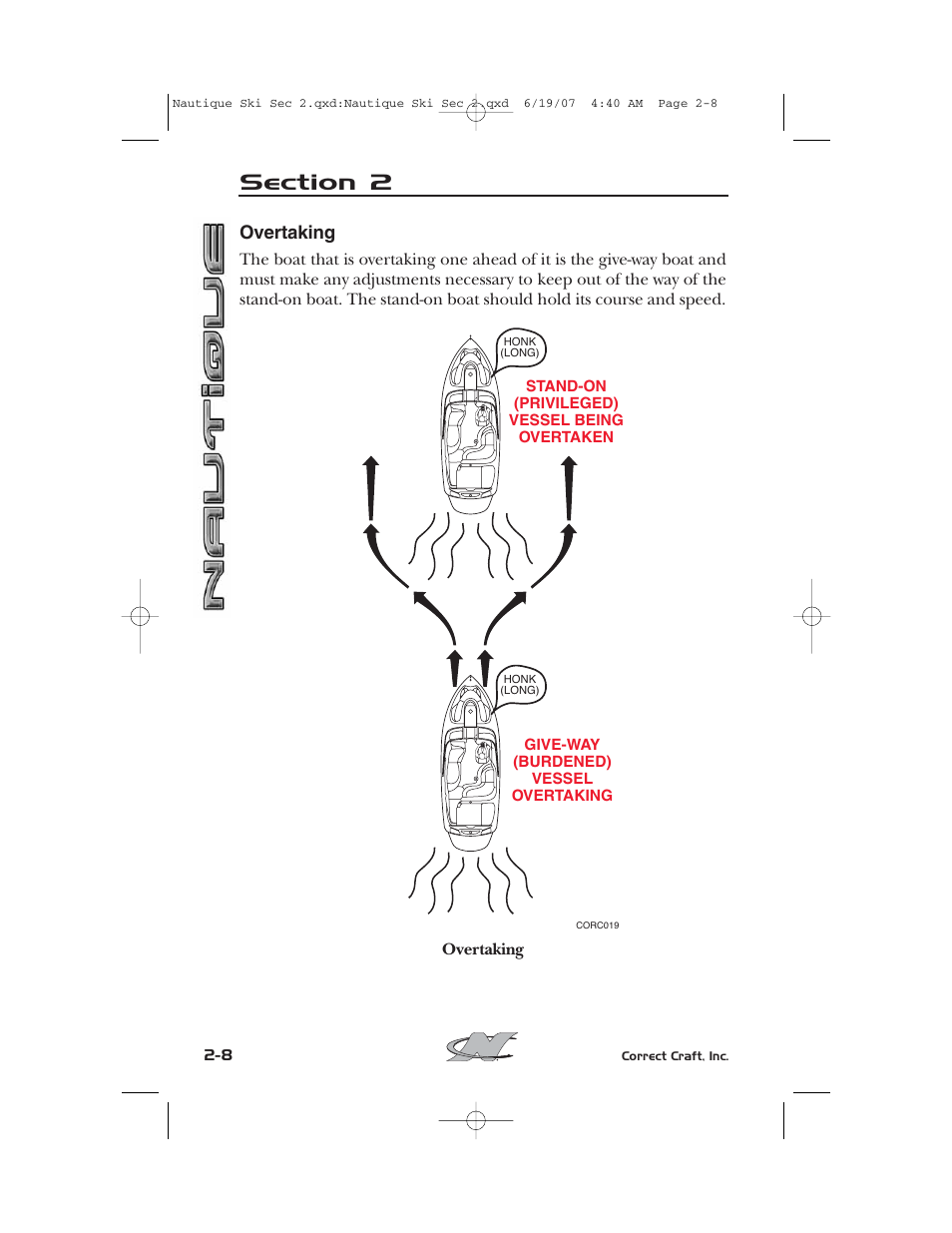 Overtaking | Nautique 2008 70141 User Manual | Page 54 / 188