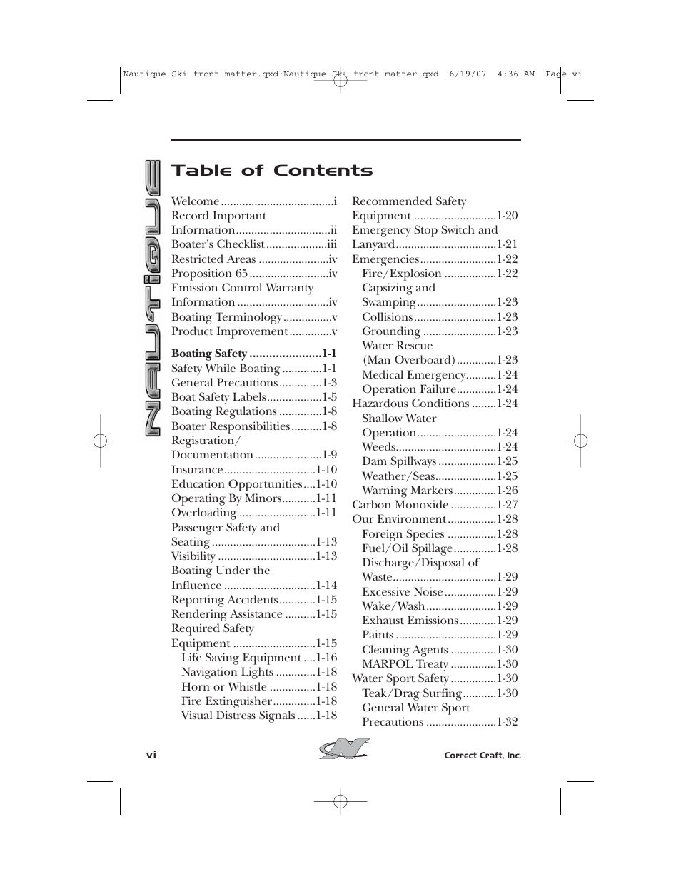 Nautique 2008 70141 User Manual | Page 6 / 188