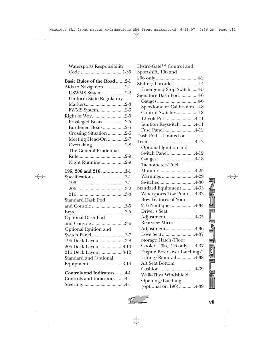 Nautique 2008 70141 User Manual | Page 7 / 188