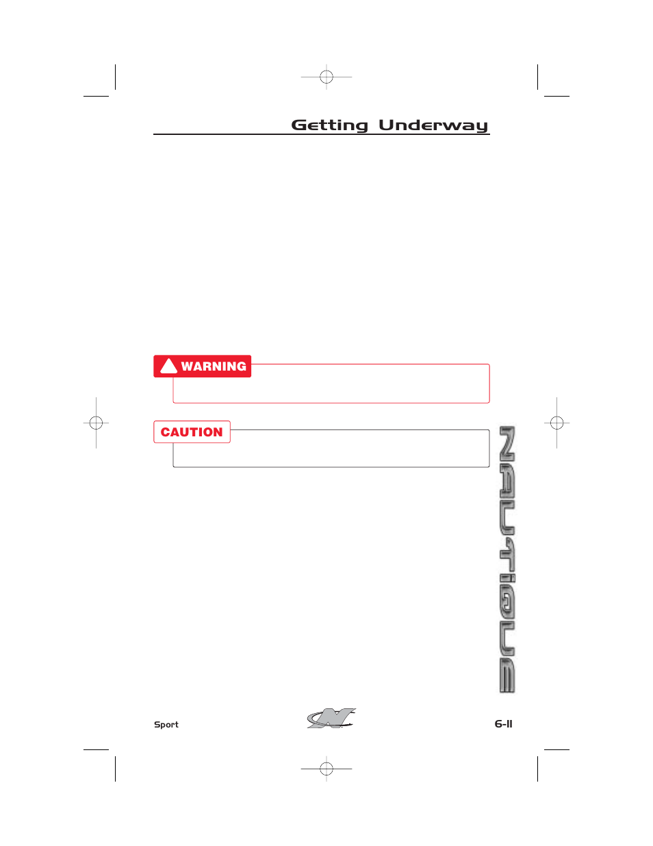 Getting underway | Nautique SPORT NAUTIQUE 216 User Manual | Page 134 / 188