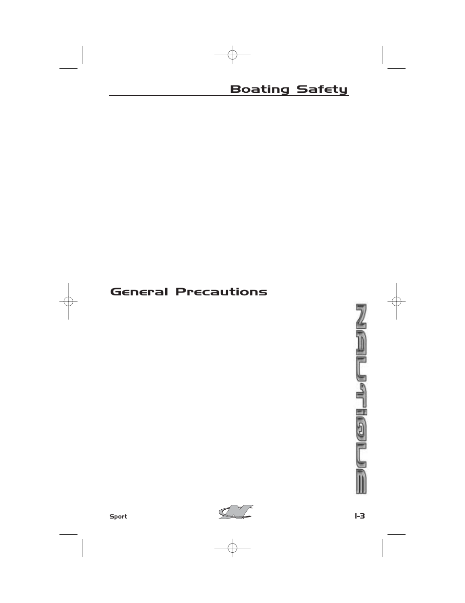 General precautions, Boating safety | Nautique SPORT NAUTIQUE 216 User Manual | Page 14 / 188