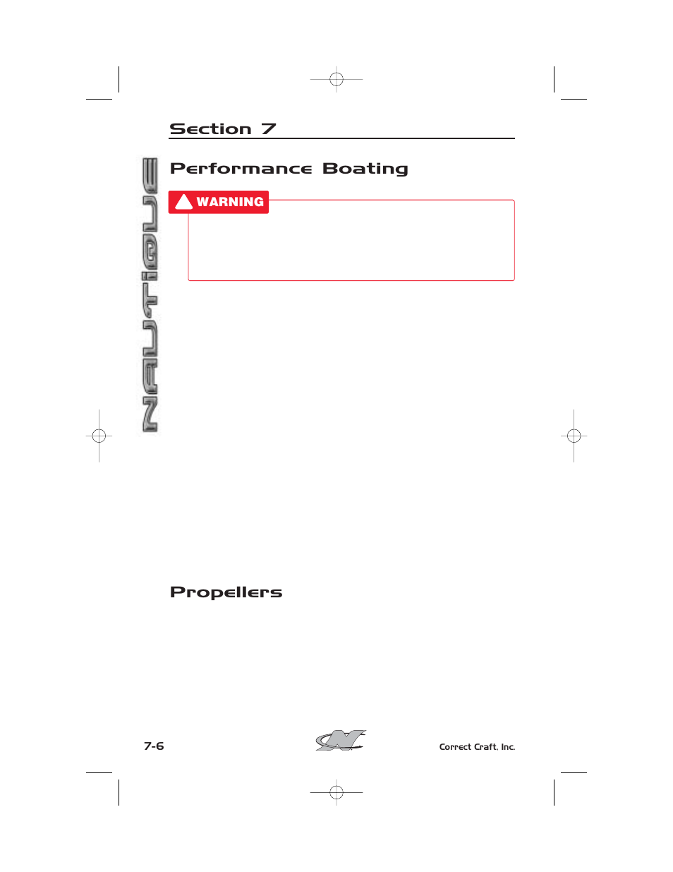 Performance boating, Propellers | Nautique SPORT NAUTIQUE 216 User Manual | Page 143 / 188