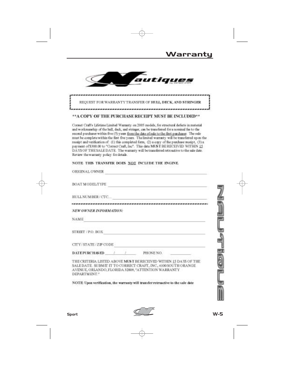 Warranty | Nautique SPORT NAUTIQUE 216 User Manual | Page 182 / 188