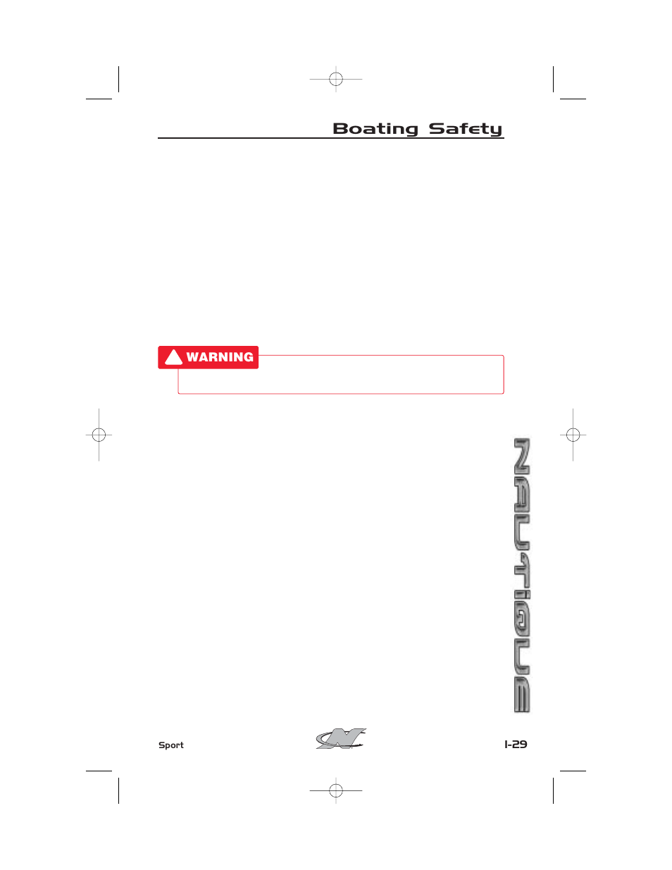 Boating safety | Nautique SPORT NAUTIQUE 216 User Manual | Page 40 / 188