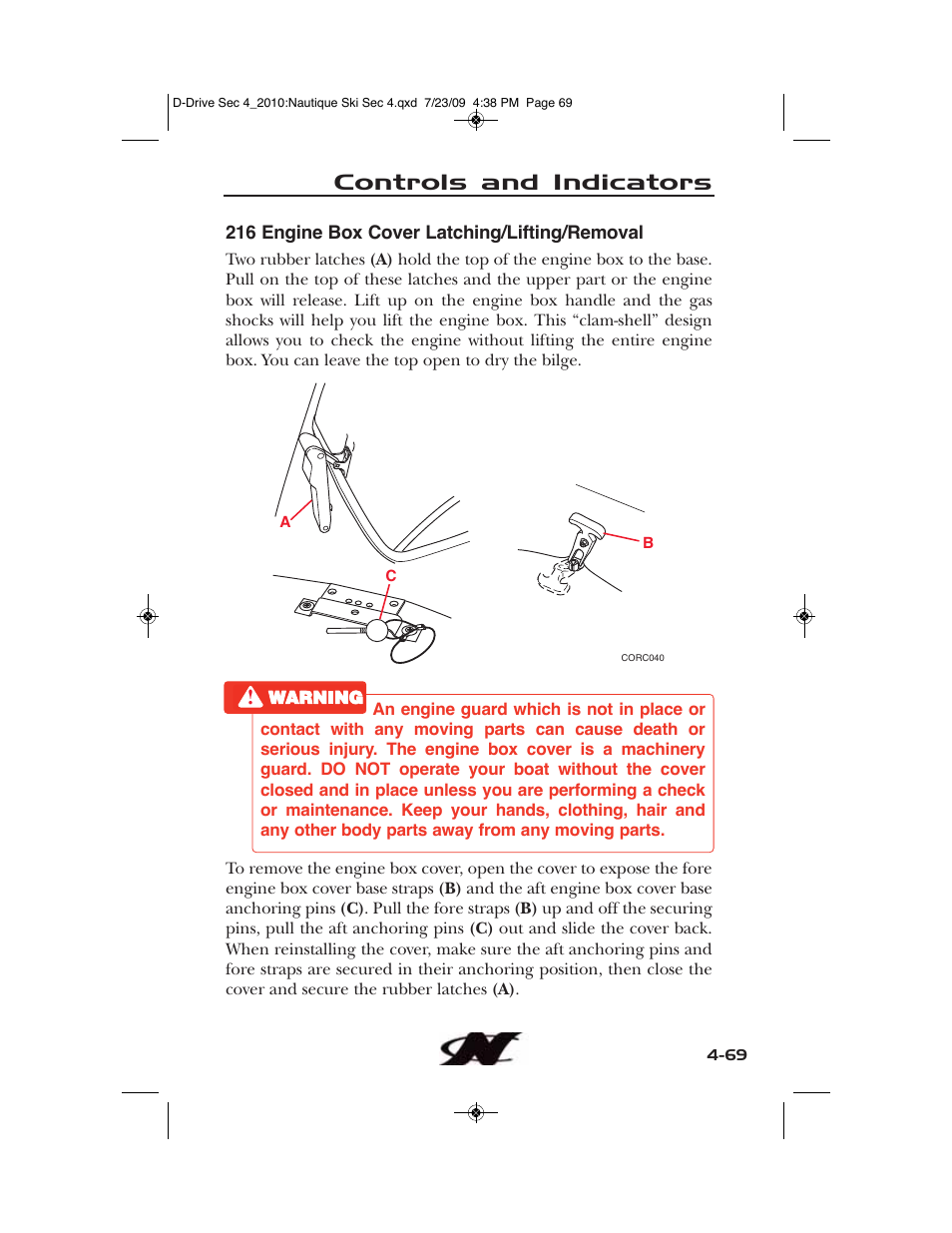 Controls and indicators | Nautique 100077 User Manual | Page 141 / 228