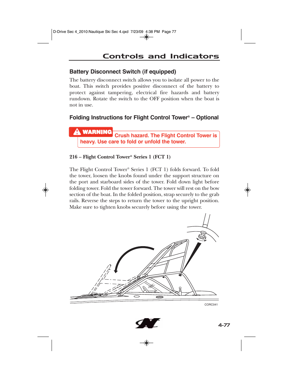 Controls and indicators | Nautique 100077 User Manual | Page 149 / 228